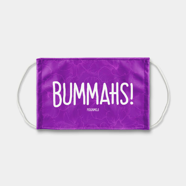 "BUMMAHS!" PIDGINMOJI Face Mask (Purple)