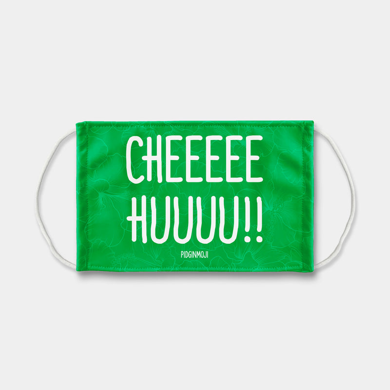 "CHEEEEEHUUUU!!" PIDGINMOJI Face Mask (Green)