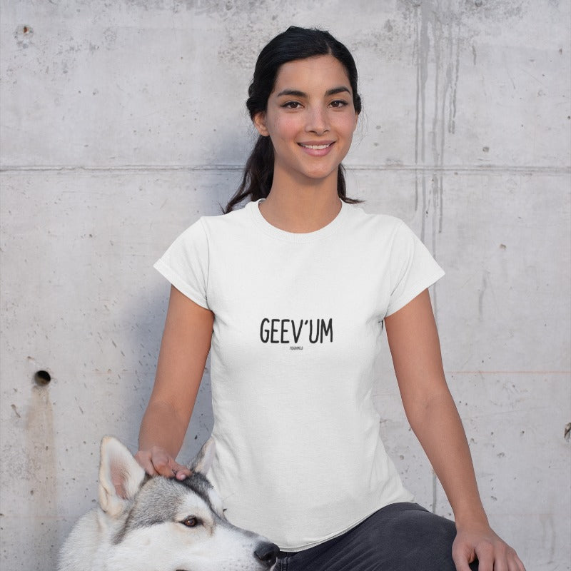 "GEEV'UM" Women’s Pidginmoji Light Short Sleeve T-shirt