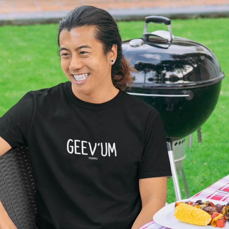 "GEEV'UM" Men’s Pidginmoji Dark Short Sleeve T-shirt