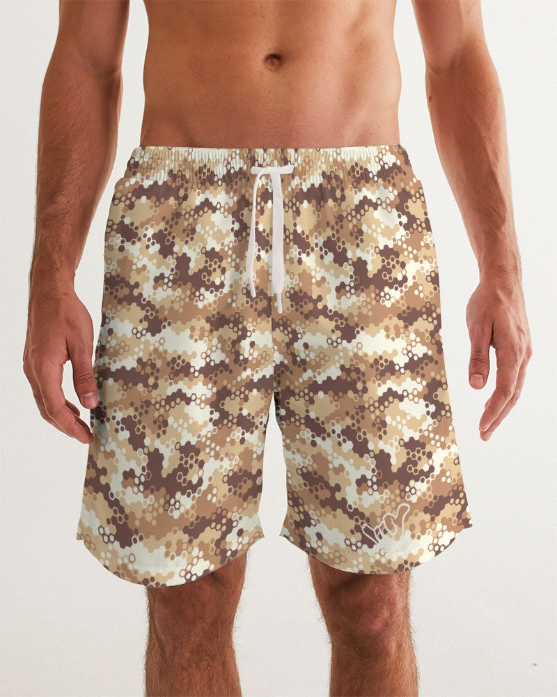 PIDGINMOJI Camo Shorts (Brown/Beige)