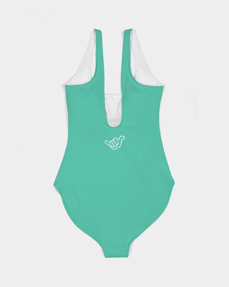 PIDGINMOJI Solid Swimsuit (Aquamarine)