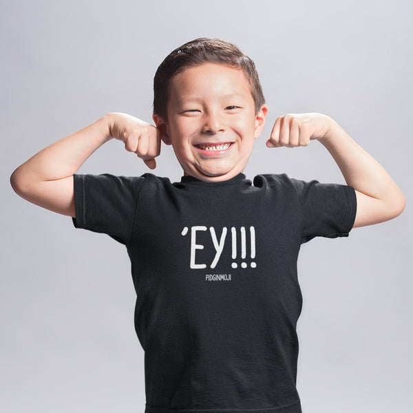 "'EY!!!" Youth Pidginmoji Dark Short Sleeve T-shirt