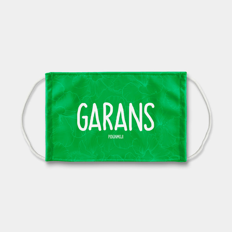 "GARANS" PIDGINMOJI Face Mask (Green)