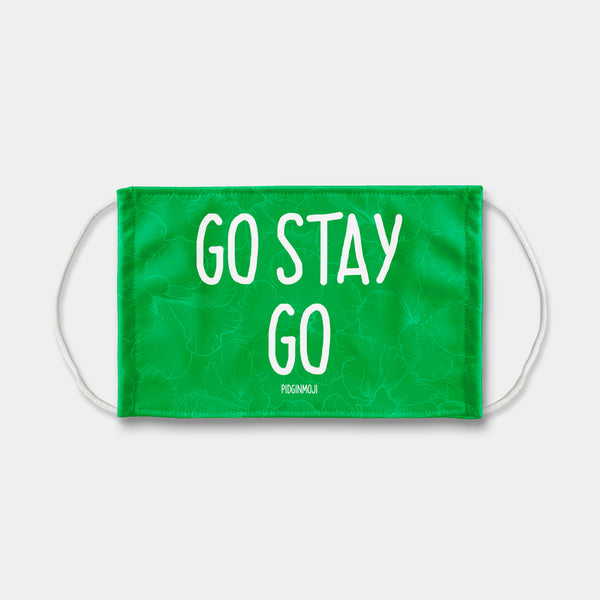 "GO STAY GO" PIDGINMOJI Face Mask (Green)
