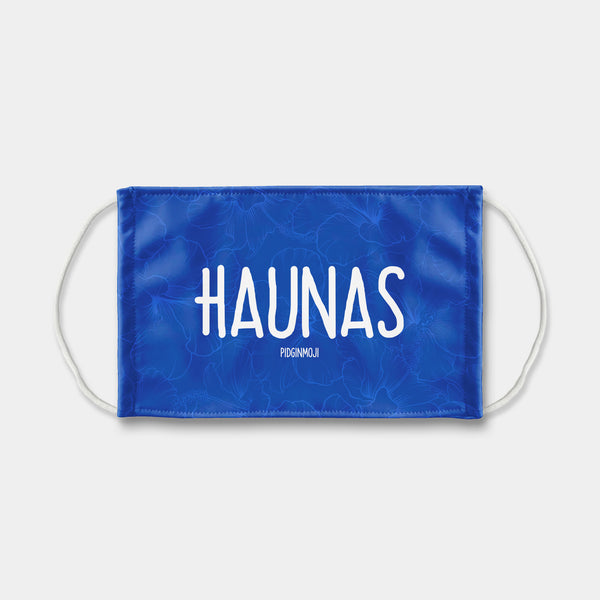 "HAUNAS" PIDGINMOJI Face Mask (Blue)
