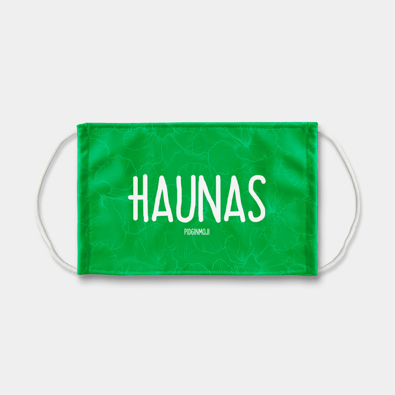 "HAUNAS" PIDGINMOJI Face Mask (Green)