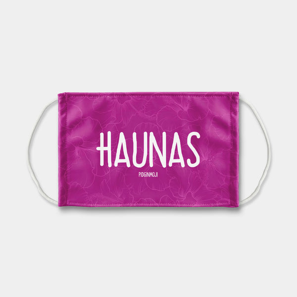 "HAUNAS" PIDGINMOJI Face Mask (Pink)