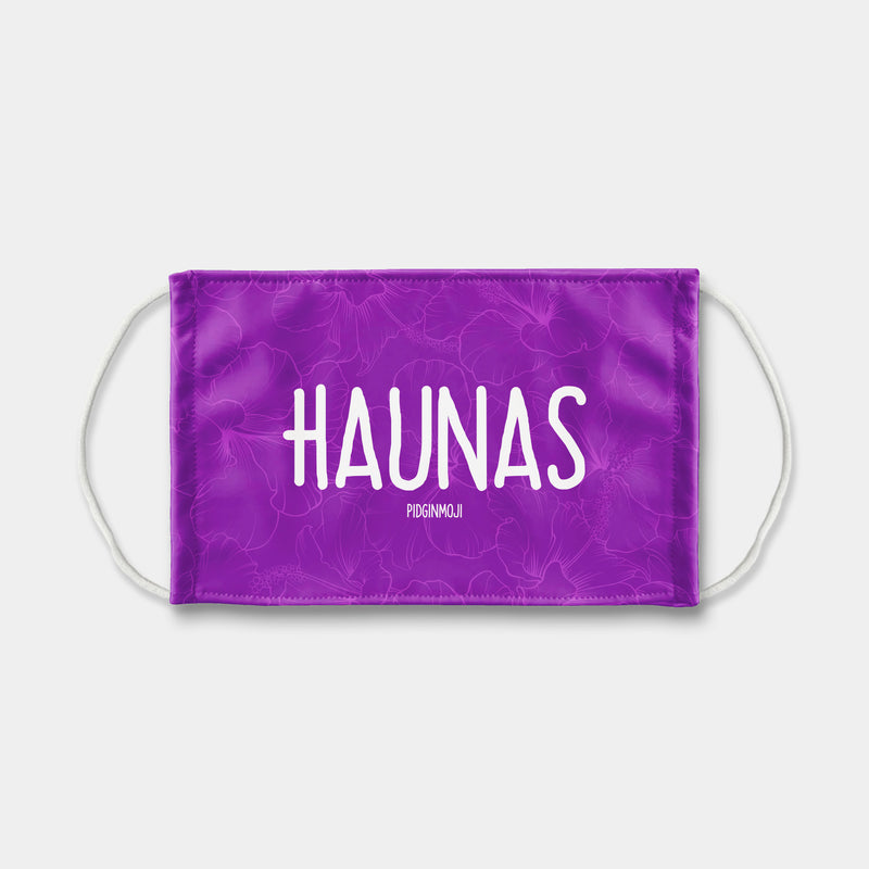 "HAUNAS" PIDGINMOJI Face Mask (Purple)