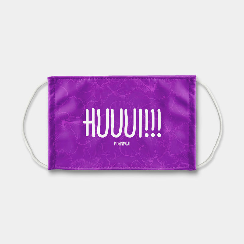 "HUUUI!!!" PIDGINMOJI Face Mask (Purple)
