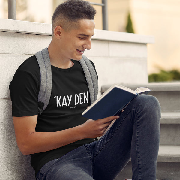 "'KAY DEN" Men’s Pidginmoji Dark Short Sleeve T-shirt