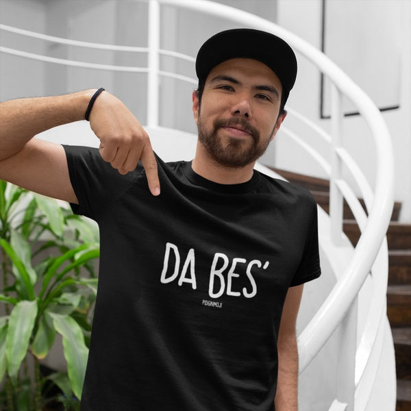"DA BES'" Men’s Pidginmoji Dark Short Sleeve T-shirt