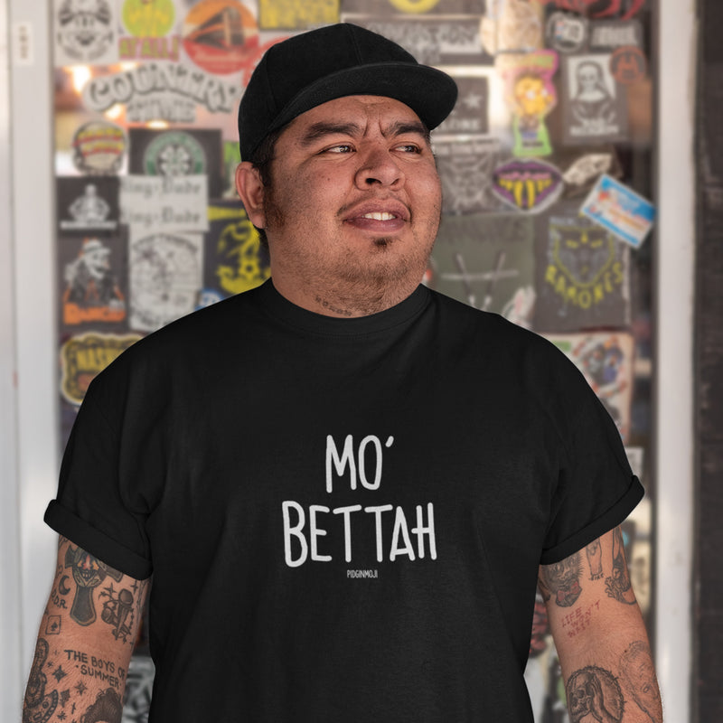 "MO' BETTAH" Men’s Pidginmoji Dark Short Sleeve T-shirt