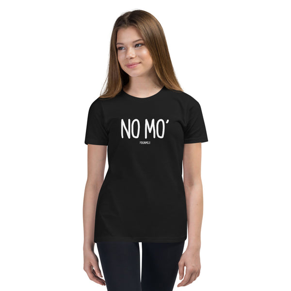 "NO MO'" Youth Pidginmoji Dark Short Sleeve T-shirt