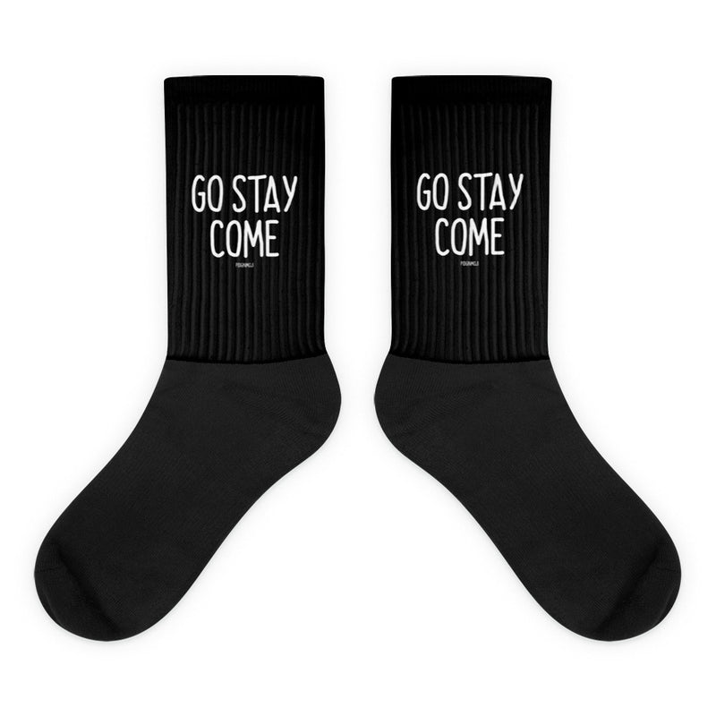 "GO STAY COME" PIDGINMOJI Socks