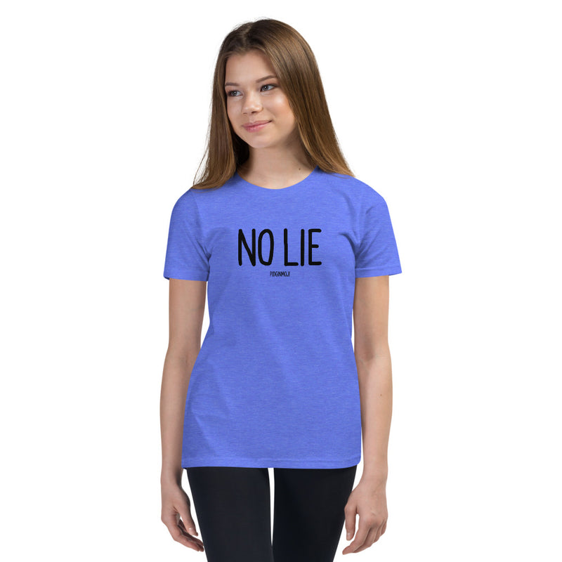 "NO LIE" Youth Pidginmoji Light Short Sleeve T-shirt