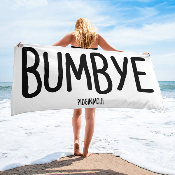 "BUMBYE" PIDGINMOJI Beach Towel