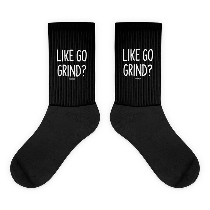 "LIKE GO GRIND?" PIDGINMOJI Socks
