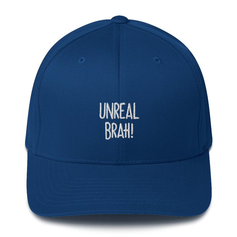 "UNREAL BRAH!" Pidginmoji Dark Structured Cap