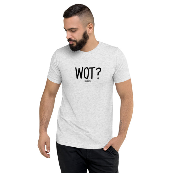 "WOT?" Men’s Pidginmoji Light Short Sleeve T-shirt