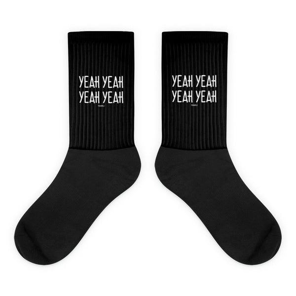 "YEAH YEAH YEAH YEAH YEAH YEAH" PIDGINMOJI Socks