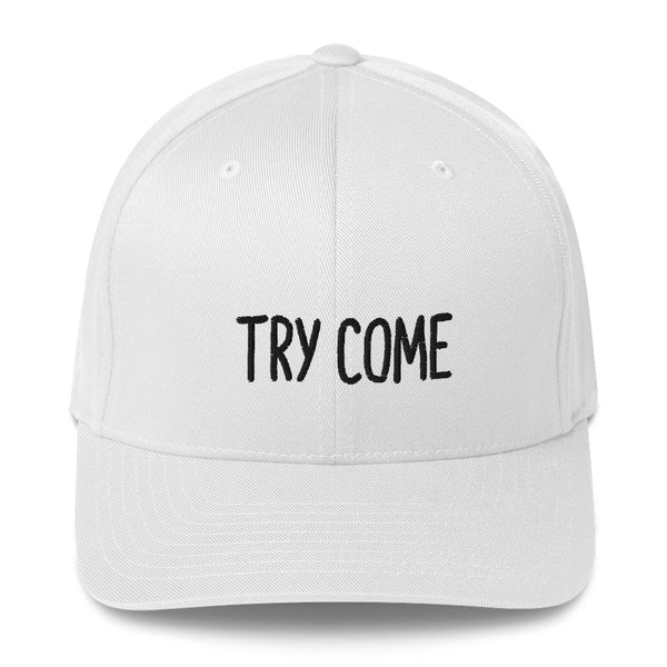 "TRY COME" Pidginmoji Light Structured Cap