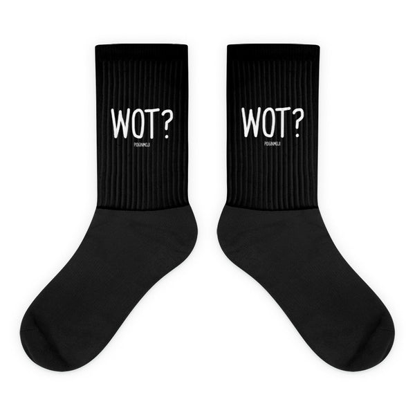 "WOT?" PIDGINMOJI Socks