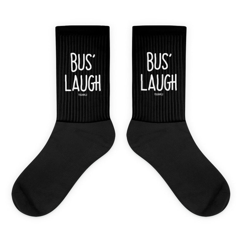"BUS' LAUGH" PIDGINMOJI Socks