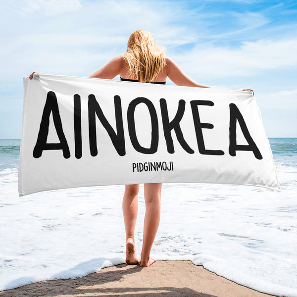 "AINOKEA" PIDGINMOJI Beach Towel