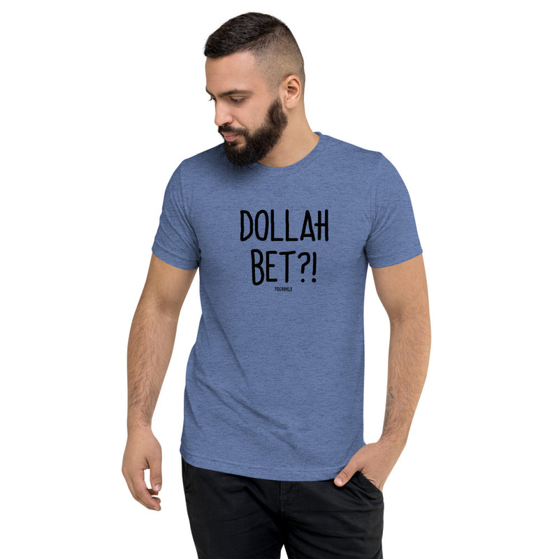 "DOLLAH BET?!" Men’s Pidginmoji Light Short Sleeve T-shirt