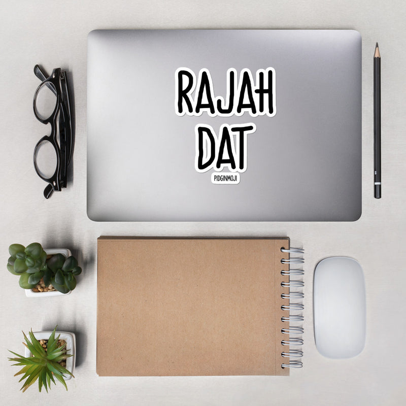 "RAJAH DAT“ PIDGINMOJI Vinyl Stickah