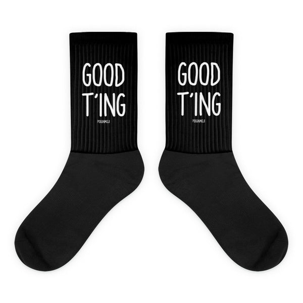 "GOOD T'ING" PIDGINMOJI Socks