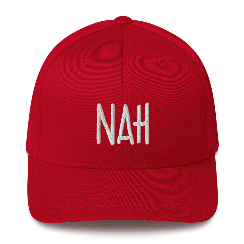 "NAH" Pidginmoji Dark Structured Cap