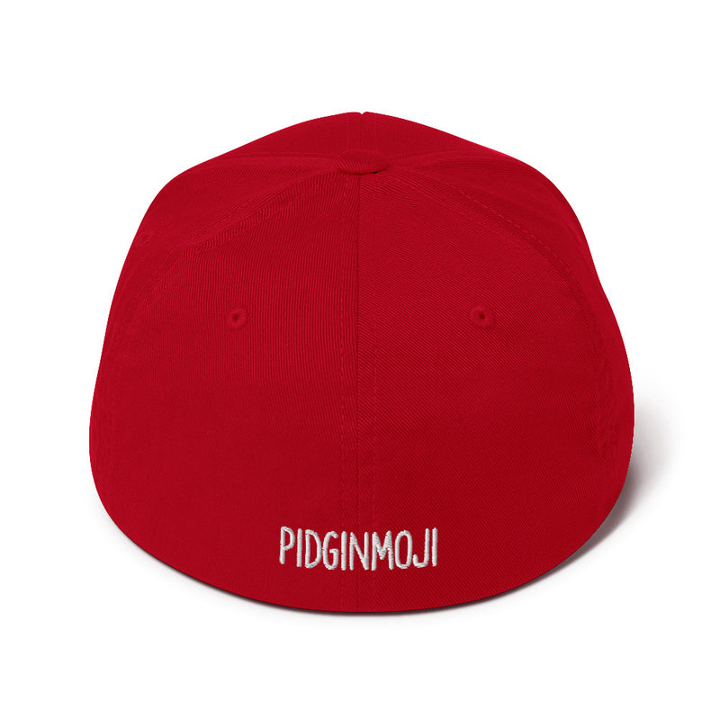 "PUA TING" Pidginmoji Dark Structured Cap