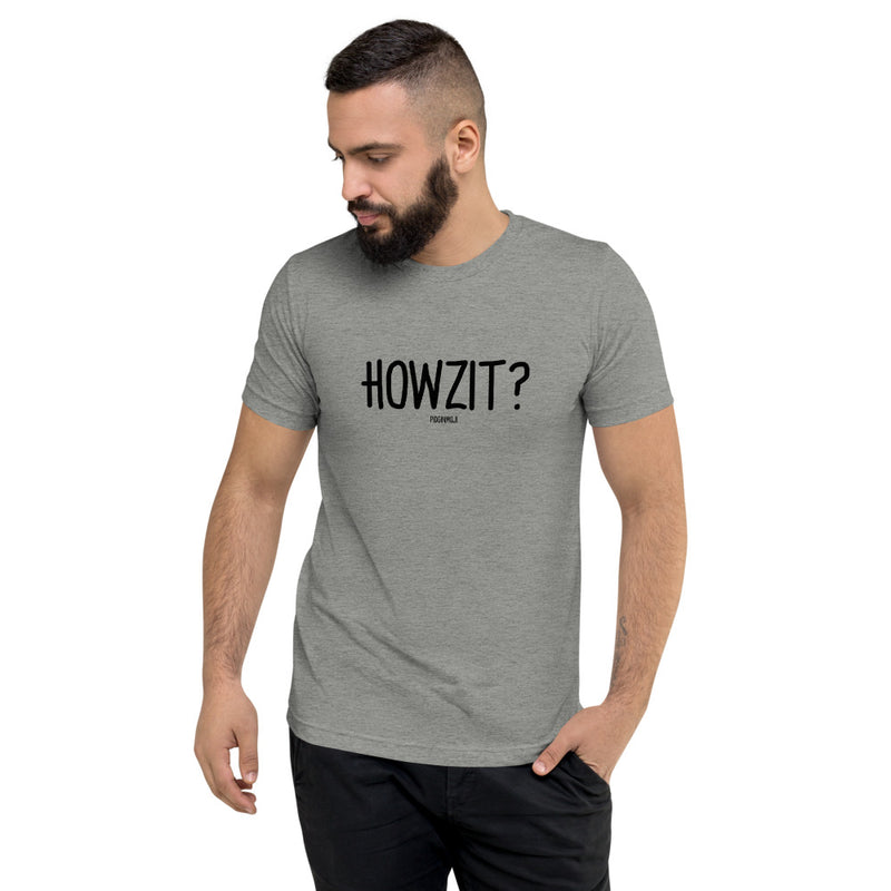 "HOWZIT?" Men’s Pidginmoji Light Short Sleeve T-shirt