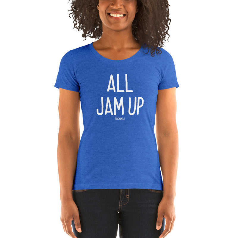 "ALL JAM UP" Women’s Pidginmoji Dark Short Sleeve T-shirt