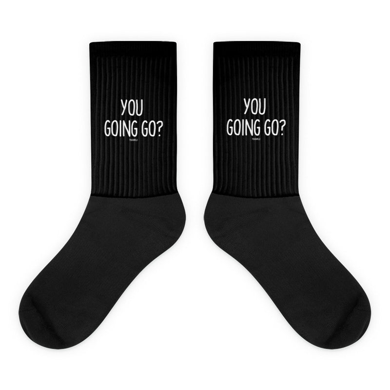"YOU GOING GO?" PIDGINMOJI Socks