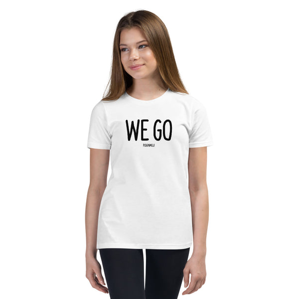 "WE GO" Youth Pidginmoji Light Short Sleeve T-shirt