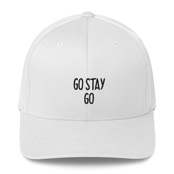 "GO STAY GO" Pidginmoji Light Structured Cap
