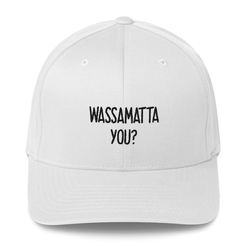 "WASSAMATTAYOU?" Pidginmoji Light Structured Cap