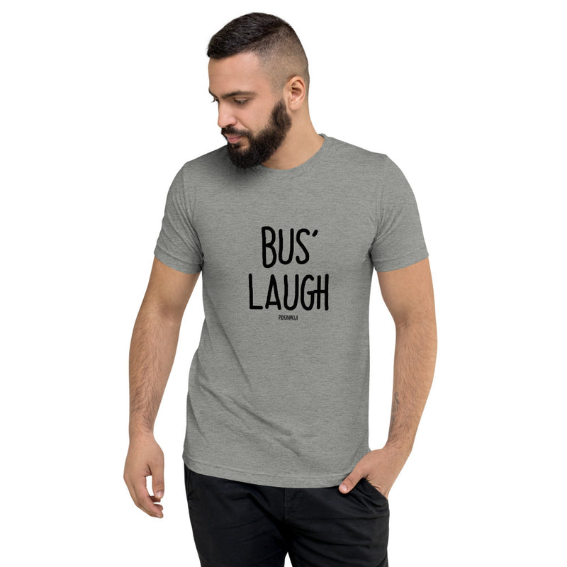 "BUS' LAUGH" Men’s Pidginmoji Light Short Sleeve T-shirt