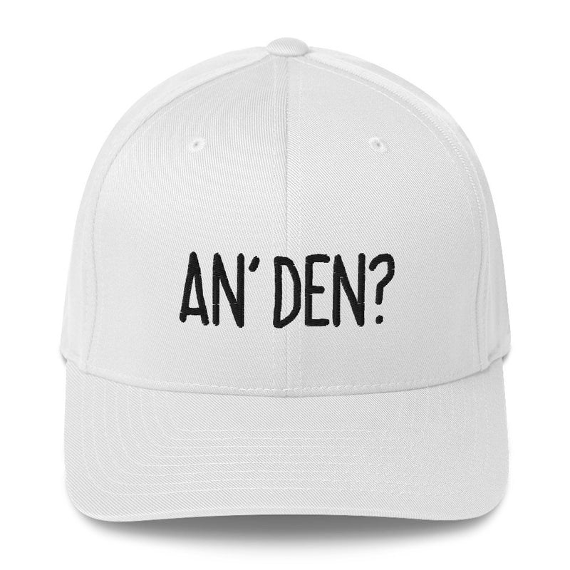 "AN' DEN?" Pidginmoji Light Structured Cap