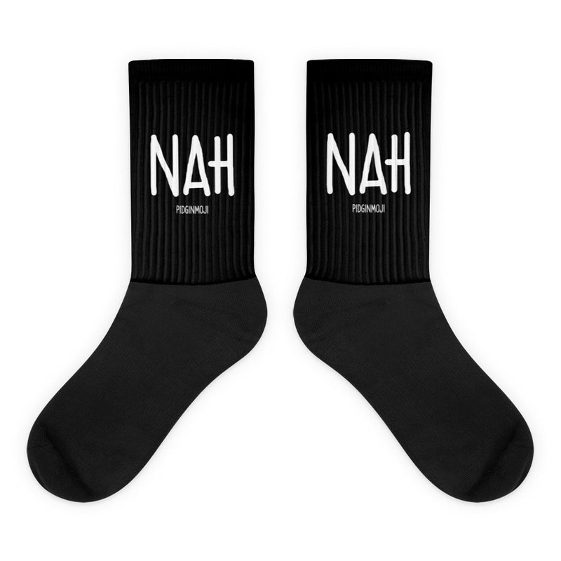 "NAH" PIDGINMOJI Socks
