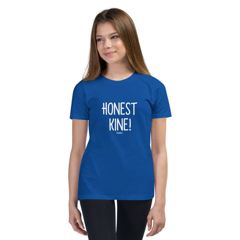 "HONEST KINE!" Youth Pidginmoji Dark Short Sleeve T-shirt