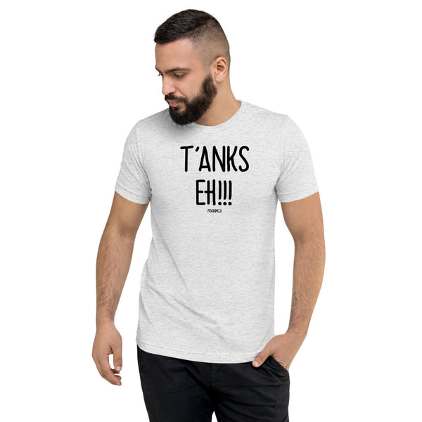 "T'ANKS EH!!!" Men’s Pidginmoji Light Short Sleeve T-shirt