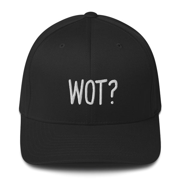 "WOT?" Pidginmoji Dark Structured Cap