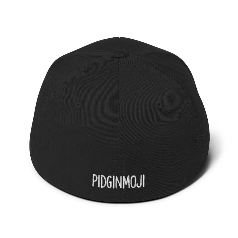 "HALAKAUKULELE" Pidginmoji Dark Structured Cap