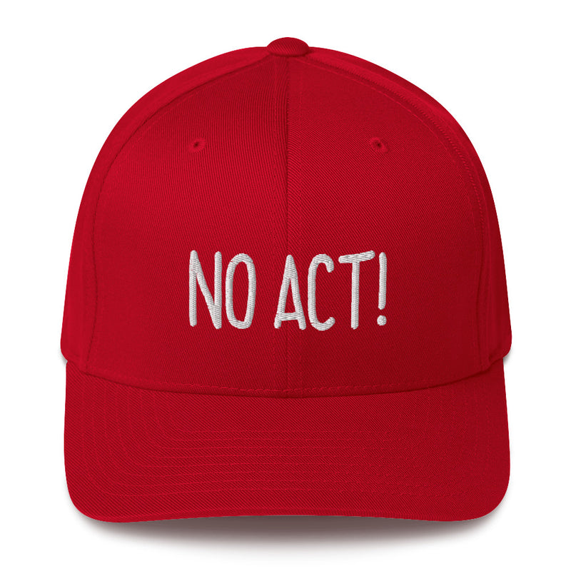 "NO ACT!" Pidginmoji Dark Structured Cap