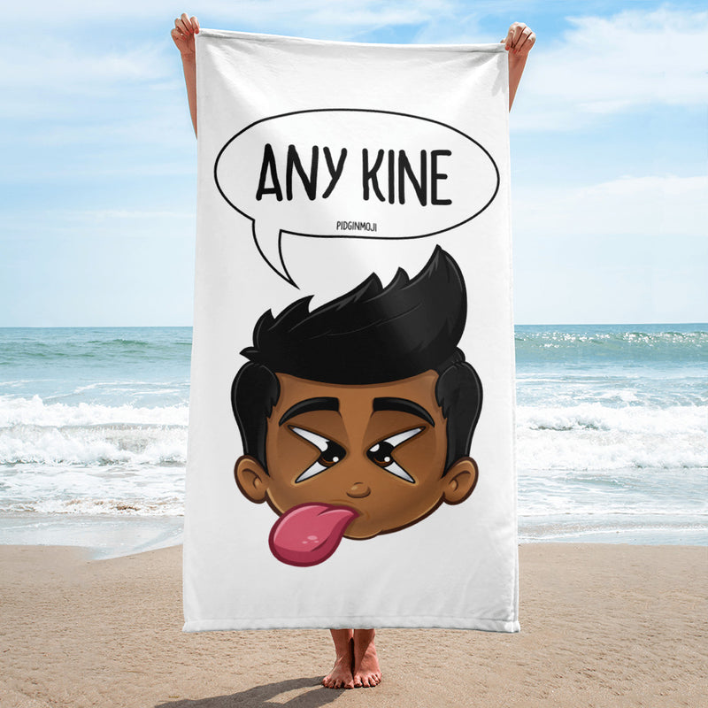 "ANY KINE" Original PIDGINMOJI Characters Beach Towel