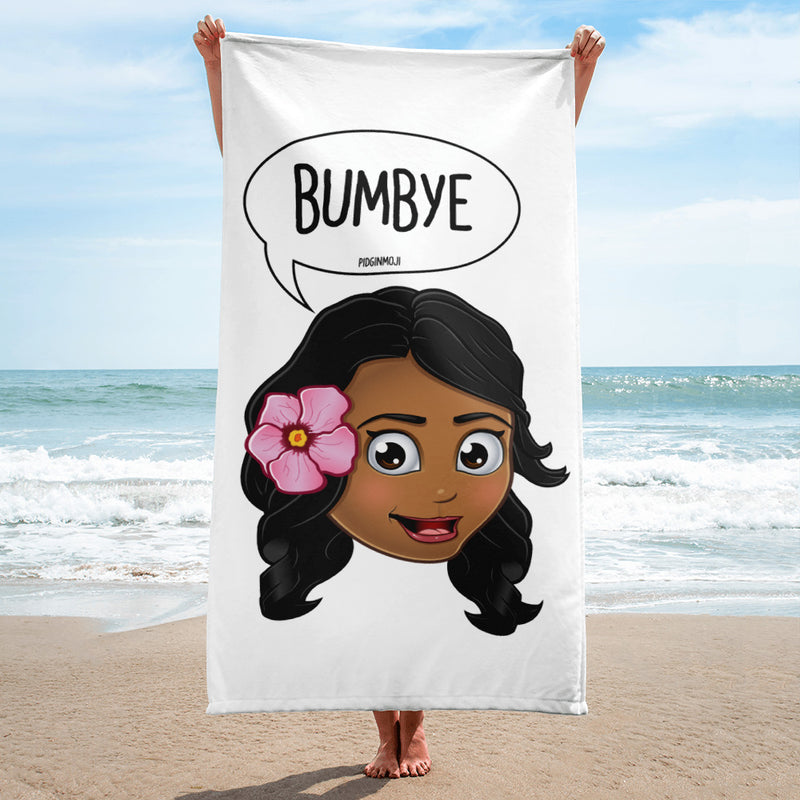 "BUMBYE" Original PIDGINMOJI Characters Beach Towel